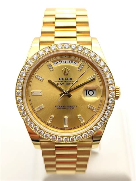 18 carat rolex watch|Rolex day date 40 yellow gold.